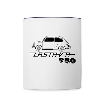 Zastava 750 - Contrast Coffee Mug - white/cobalt blue - Front