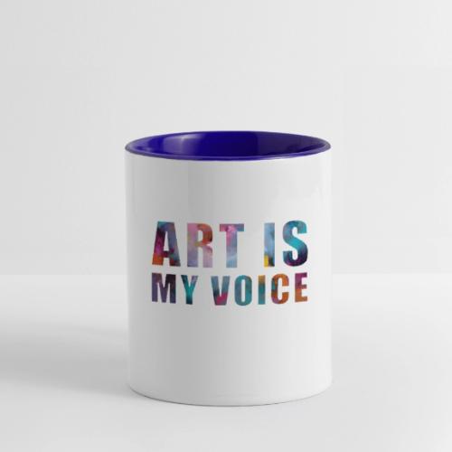 Art Is My Voice - Contrast Coffee Mug