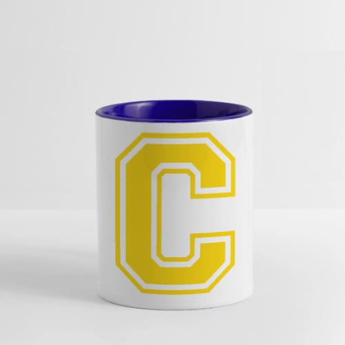 Letter C – Capital Athletic Alphabet Monogram - Contrast Coffee Mug