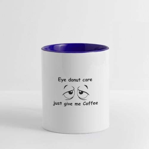 Eye donut care1 - Contrast Coffee Mug
