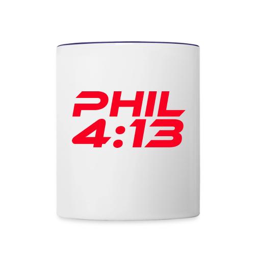 PHIL 4 13 - Contrast Coffee Mug