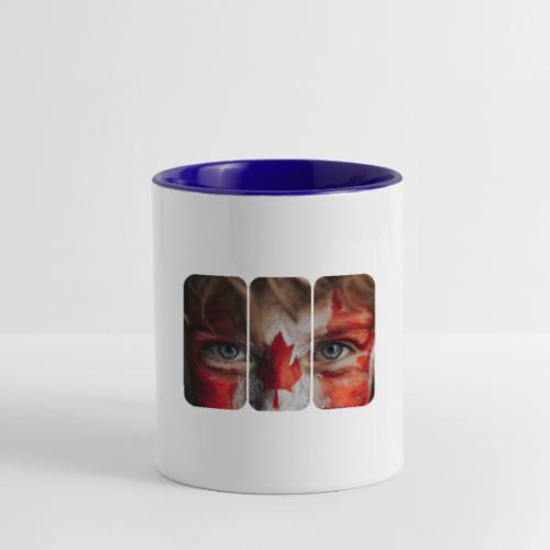 Canada: Maple Leaf Gaze - Contrast Coffee Mug