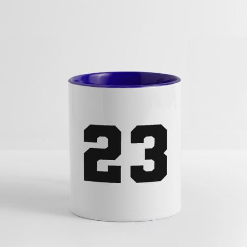 Varsity Number 23 Athletic Style - Contrast Coffee Mug