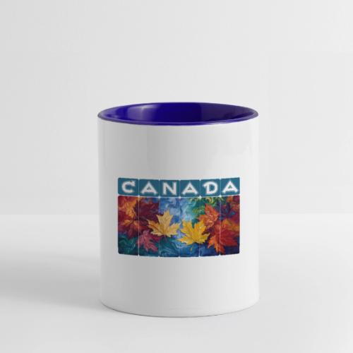 Canada in Brushstrokes - Contrast Coffee Mug