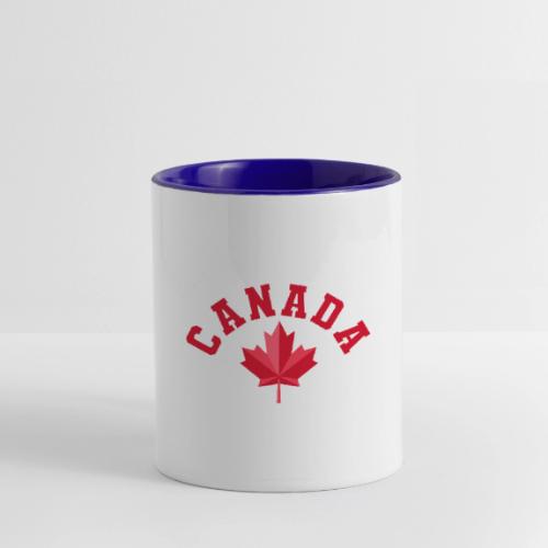 Canada with maple leaf - Contrast Coffee Mug