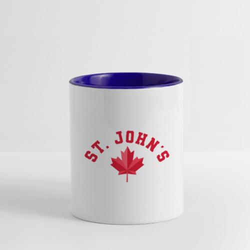 St. John's with maple leaf - Contrast Coffee Mug