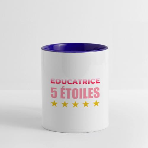 Éducatrice 5 Étoiles - Contrast Coffee Mug