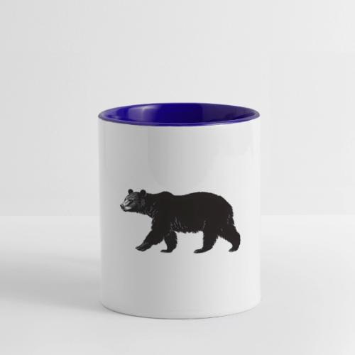 Midnight Black Bear - Contrast Coffee Mug