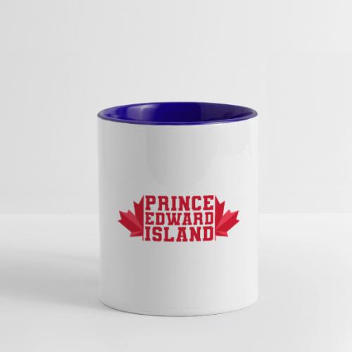Prince Edward Island with maple leaf - Contrast Coffee Mug