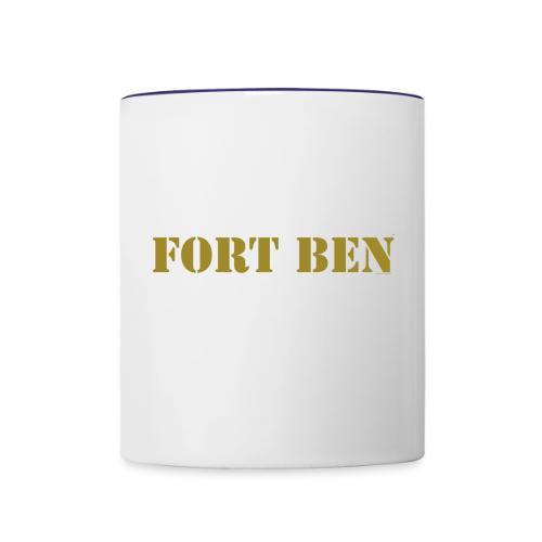 FORT BEN, gold stencil - Contrast Coffee Mug