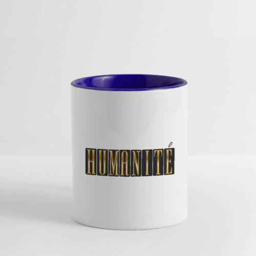 Humanity in Golden Letters - Contrast Coffee Mug