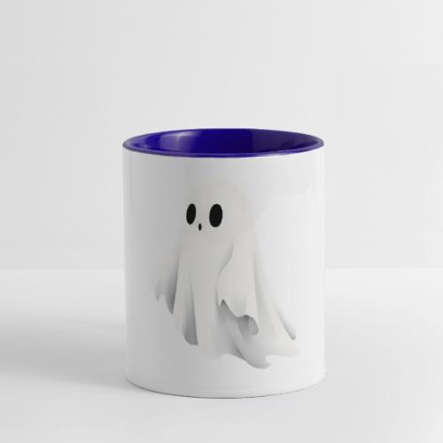 Cute Ghost Cartoon Design - Contrast Coffee Mug