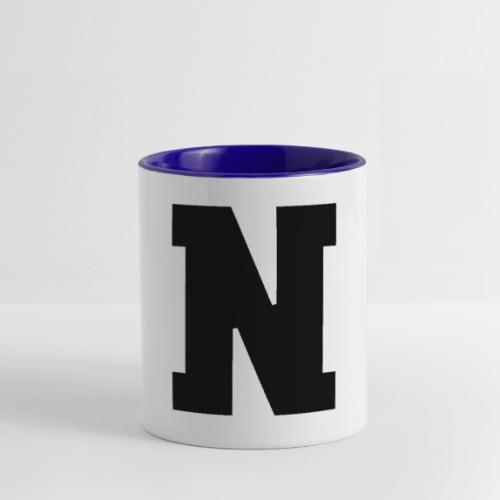 Varsity Letter N Athletic Font Graphic - Contrast Coffee Mug