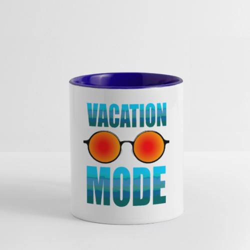 Vacation mode: Ocean Vibes On - Contrast Coffee Mug
