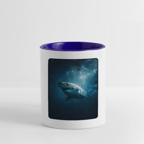 Great White Shark Ocean Design - Contrast Coffee Mug