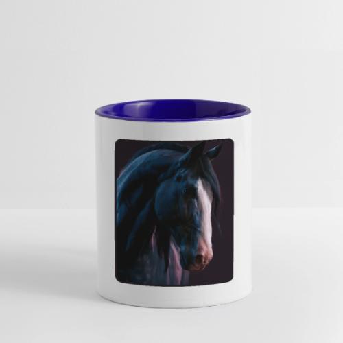 Noble Horse Cinematic Portrait Design - Contrast Coffee Mug