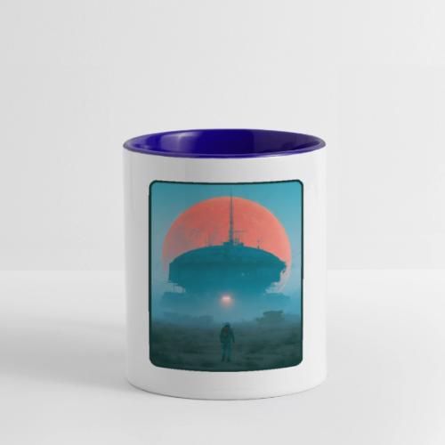 Astronaut Alien Outpost Design - Contrast Coffee Mug
