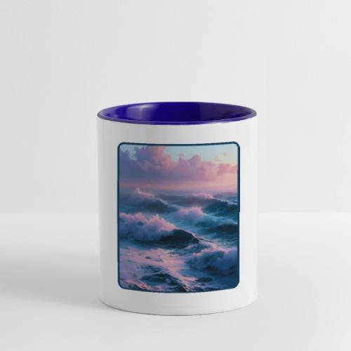 Dreamy Pastel Ocean Sunset Art - Contrast Coffee Mug