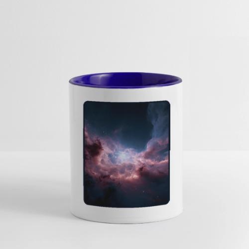 Radiant Cosmic Nebula Artwork - Contrast Coffee Mug