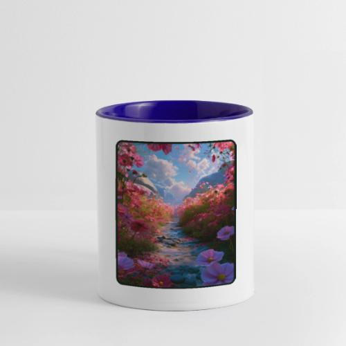 Dreamy Cosmos Valley Landscape Art - Contrast Coffee Mug
