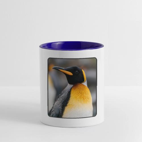 King Penguin Portrait Design - Contrast Coffee Mug