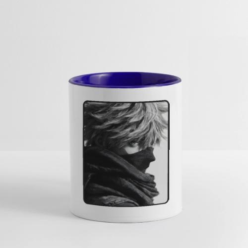 Battle-Worn Ninja Portrait - Contrast Coffee Mug