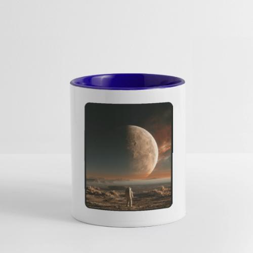 Astronaut on an Alien Moon - Contrast Coffee Mug