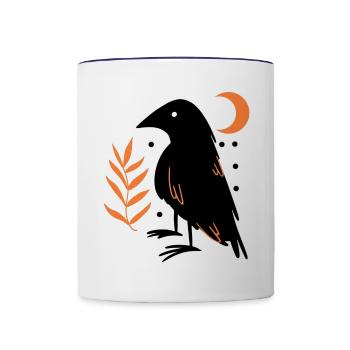 raven - Contrast Coffee Mug - white/cobalt blue - Front