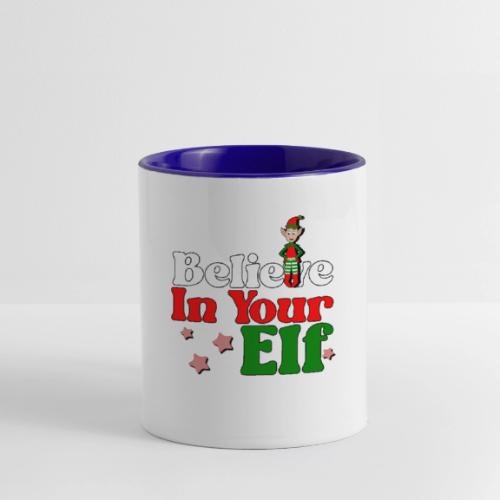 Believe in your elf! - Contrast Coffee Mug