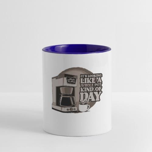 Retro Drip Coffee Maker Technical Drawing Shirt - Contrast Coffee Mug