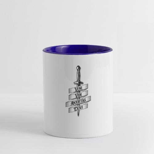 I came, I saw, I got anxiety, I left - Contrast Coffee Mug