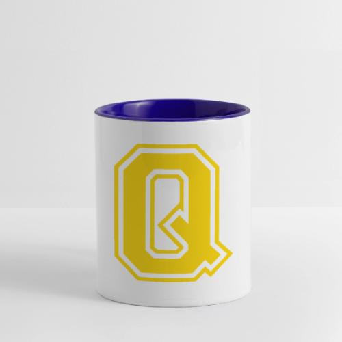 Letter Q – Capital Athletic Alphabet Monogram - Contrast Coffee Mug