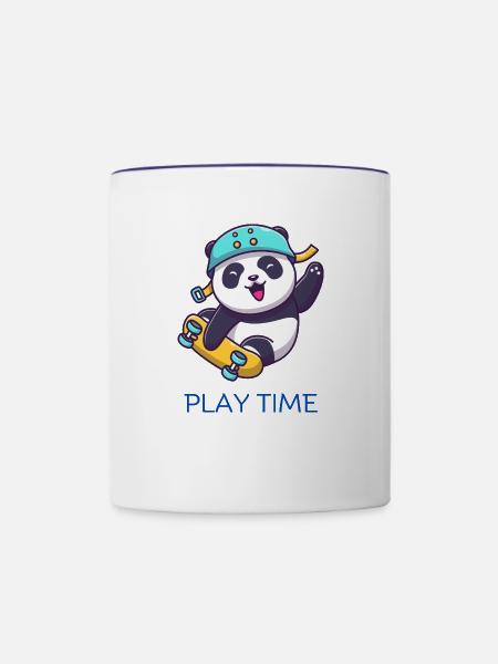 Play Time - Contrast Coffee Mug - white/cobalt blue