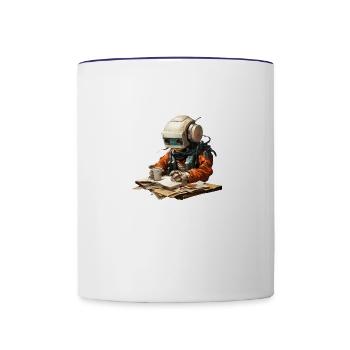 StudyBot Recharge - Contrast Coffee Mug - white/cobalt blue - Front