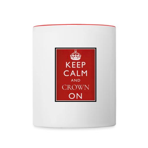 Keep Calm And Crown On logo - Contrast Coffee Mug