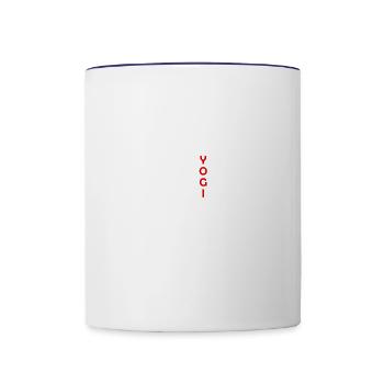 Yogi Acrostic Yoga - Contrast Coffee Mug - white/cobalt blue - Front