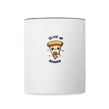 Slice Of Heaven - Contrast Coffee Mug - white/cobalt blue - Front