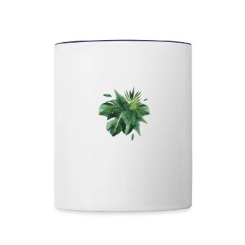 Nature - Tasse bicolore - blanc/bleu cobalt