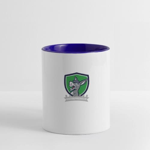 Bad Ass Entrepreneur Shield - Contrast Coffee Mug