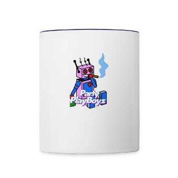 Astro V - Contrast Coffee Mug - white/cobalt blue - Front