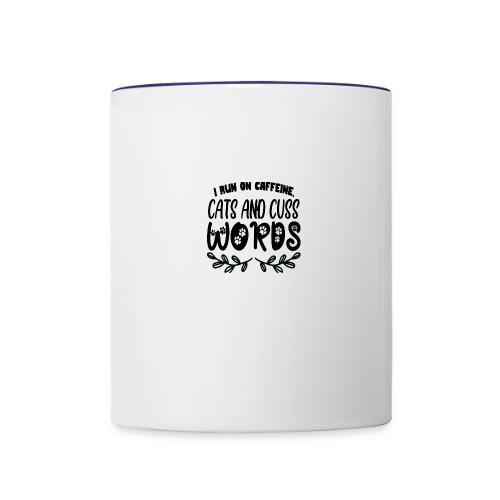 cats and cuss words - Contrast Coffee Mug