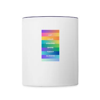 Positive Motivational Quotes - Contrast Coffee Mug - white/cobalt blue - Front