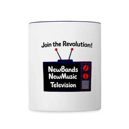 NewBandsNewMusic Join The Revolution! - Contrast Coffee Mug