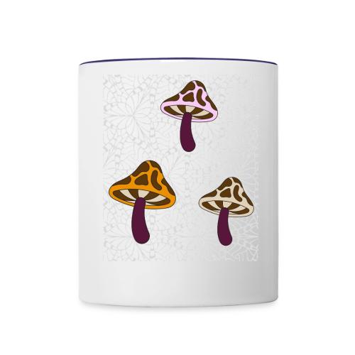 Fall Season Mushroom Designs - Contrast Coffee Mug