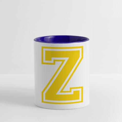 Letter Z – Capital Athletic Alphabet Monogram - Contrast Coffee Mug