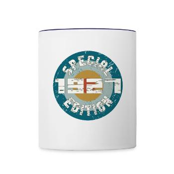 Special Edition Birth Year Design 1927 - Contrast Coffee Mug - white/cobalt blue - Front