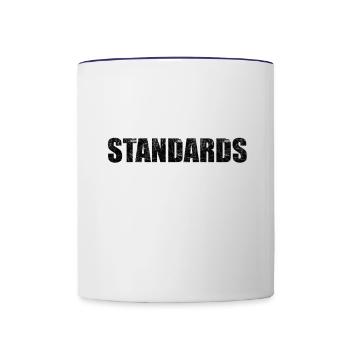 COMMUNITY STANDARDS VIOLATOR - Contrast Coffee Mug - white/cobalt blue - Front