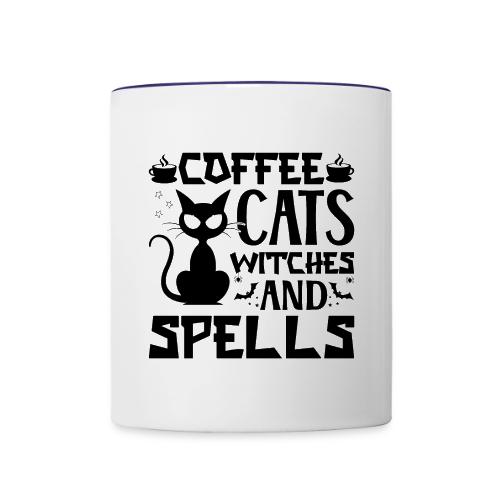 Coffee, Cats, Witches & Spells - Contrast Coffee Mug