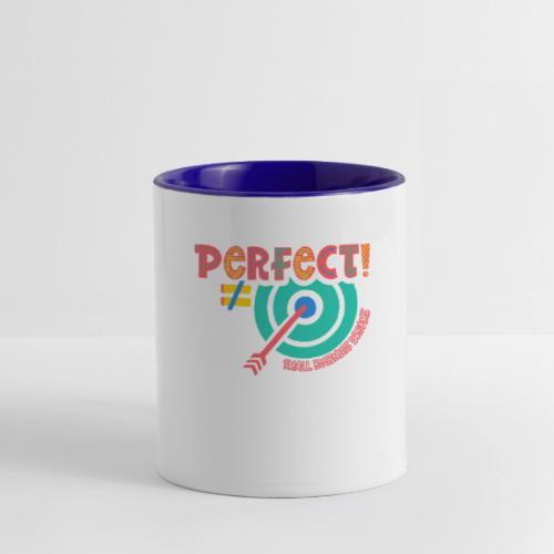 Perfect is NOT the Goal (orange) - Contrast Coffee Mug
