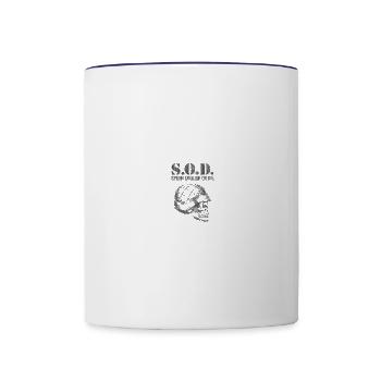 My Eyes Under the Sands - Contrast Coffee Mug - white/cobalt blue - Front